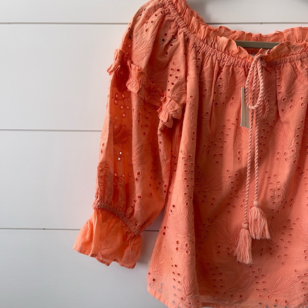 Anthropologie | seen worn kept eyelet top 6 - Picture 5 of 8